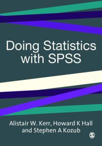 Doing statistics with SPSS