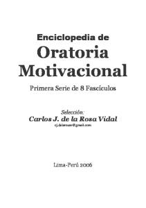 Enciclopedia De Oratoria Motivacional