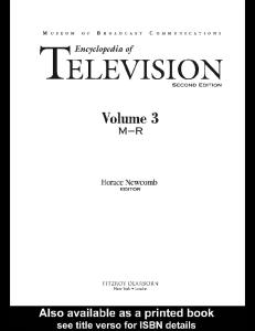 Encyclopedia of Television: 003