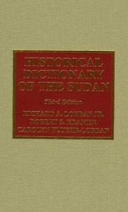 Historical dictionary of the Sudan