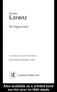 On Aggression (Routledge Classics)