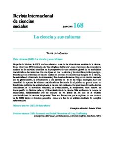 Revista Internacional De Ciencias Sociales Nº 168