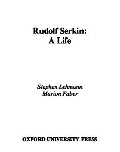 Rudolf Serkin: A Life