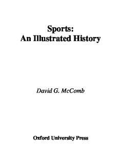 Sports: An Illustrated History (Illustrated Histories)