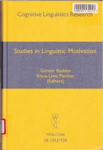 Studies In Linguistic Motivation (Cognitive Linguistic Research)