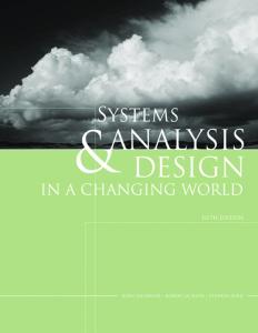Systems Analysis and Design in a Changing World (5th Edition)