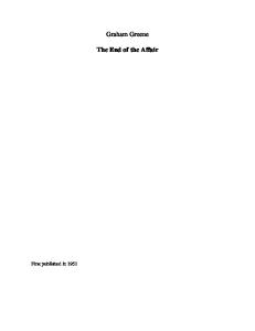 The End of the Affair (Twentieth Century Classics)