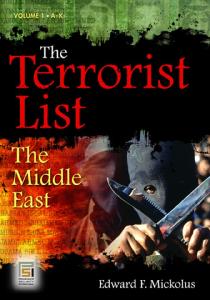 The Terrorist List  2 volumes : The Middle East (Praeger Security International)